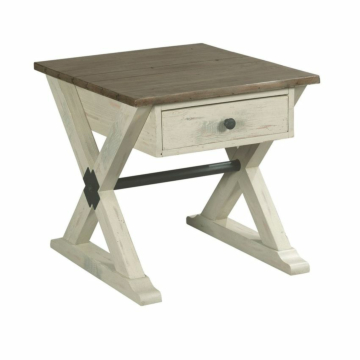 Hammary Reclamation Place Trestle Drawer End Table