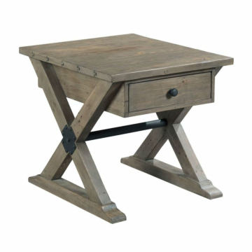 Hammary Trestle Drawer End Table