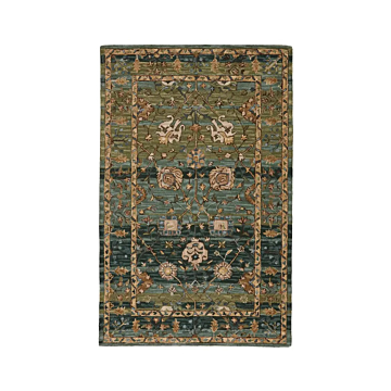 Vibe by Jaipur Living Ahava Handmade Oriental Green/ Blue Area Rug