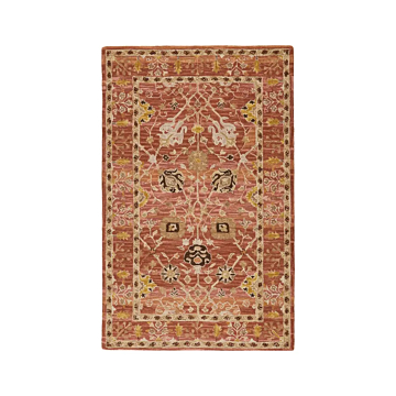 Vibe by Jaipur Living Ahava Handmade Oriental Pink/ Gold Area Rug