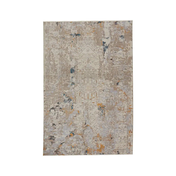 Vibe by Jaipur Living Hammon Abstract Gray/ Gold Runner Rug