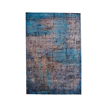 Vibe by Jaipur Living Hoku Abstract Blue/ Brown Runner Rug