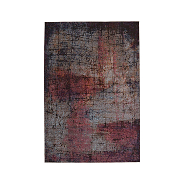 Vibe by Jaipur Living Hoku Abstract Magenta/ Gray Runner Rug