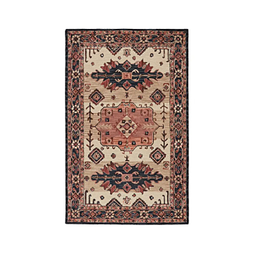 Vibe by Jaipur Living Idina Handmade Medallion Pink/ Dark Blue Area Rug