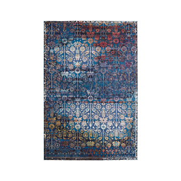 Vibe by Jaipur Living Izar Trellis Blue/ Red Runner Rug