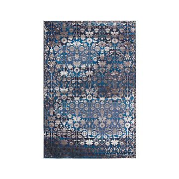 Vibe by Jaipur Living Izar Trellis Blue/ White Runner Rug