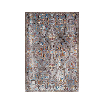 Vibe by Jaipur Living Namid Trellis Gray/ Multicolor Runner Rug