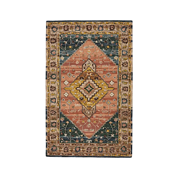 Vibe by Jaipur Living Seraphina Handmade Medallion Pink/ Yellow Area Rug