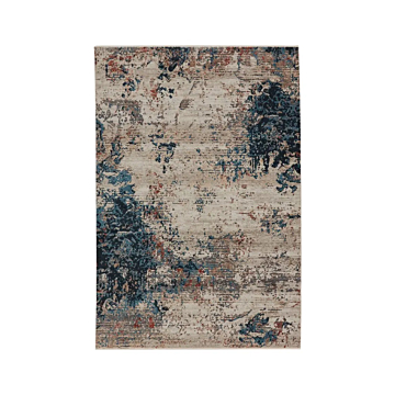 Vibe by Jaipur Living Terrior Abstract Blue/ Red Runner Rug