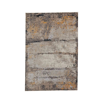 Vibe by Jaipur Living Trevena Abstract Gray/ Gold Runner Rug