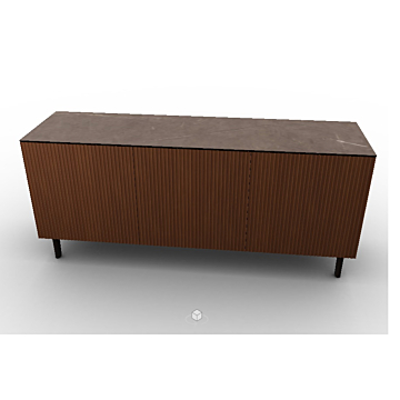 Calligaris Universal 3 Door Wooden Sideboard