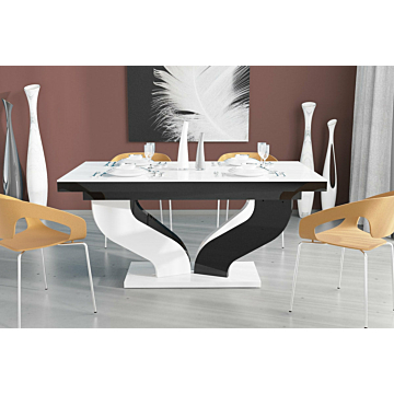 Cortex Viva Extendable Dining Table-White/Black