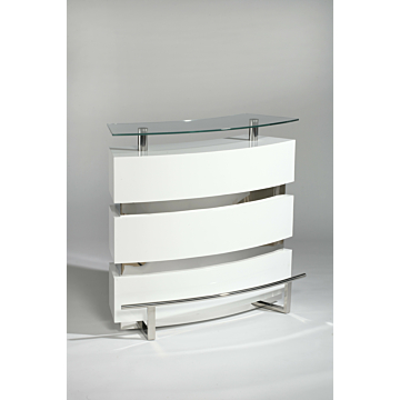 Chintaly Xenia Bar Table, White, $880.44, Chintaly, White